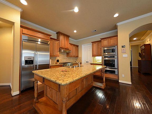 Dream kitchen features ALL Thermador appliances, including built-in refrigerator, and all-gas cooking!