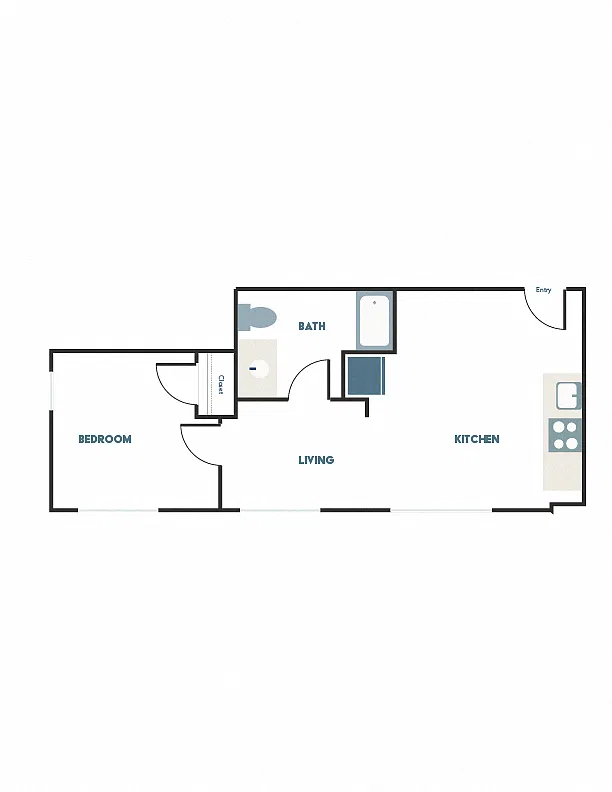 Floor plan 1X1 C4
