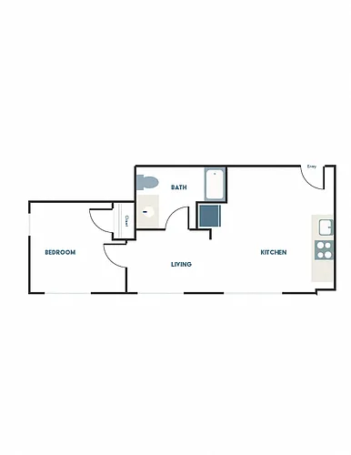 Floor plan 1X1 C4
