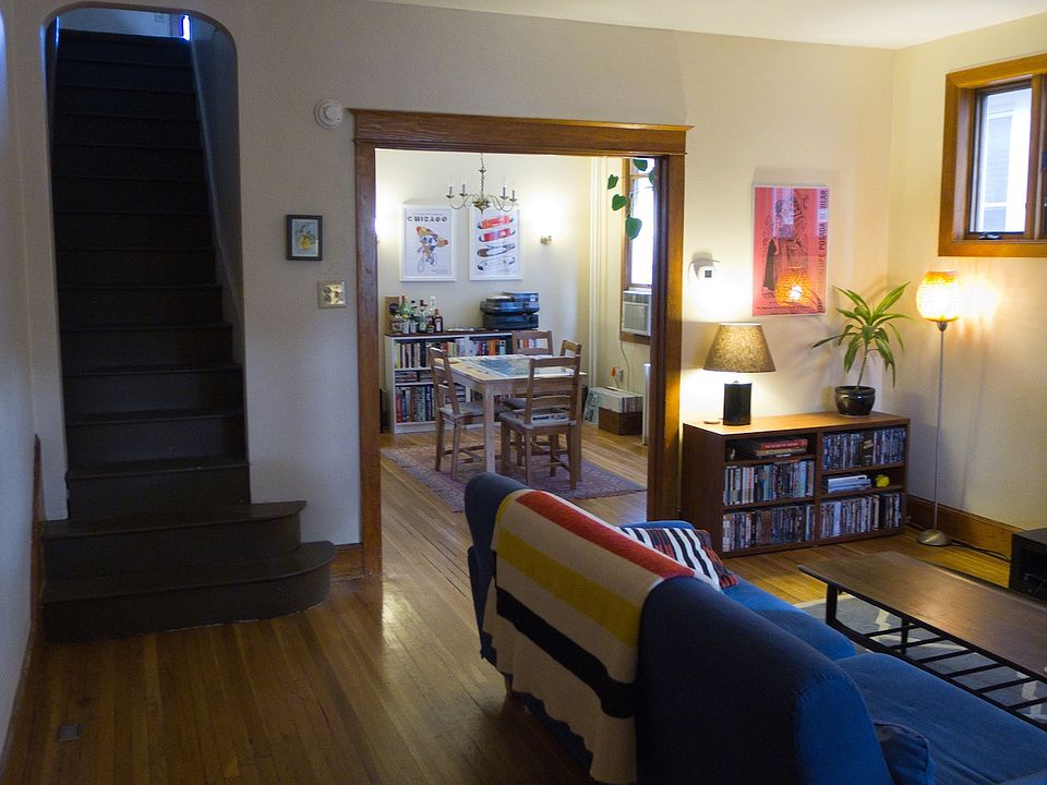 View of the Living/Dining Room & Stairs to 2nd floor