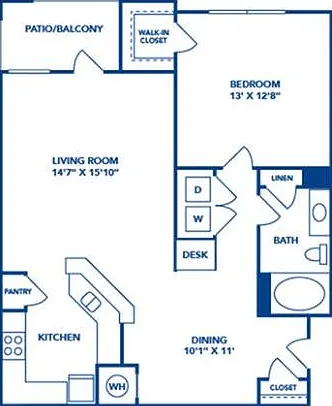 1 Bedroom | 1 Bath | 890 SF 1 Bedroom | 1 Bath | 890 SF