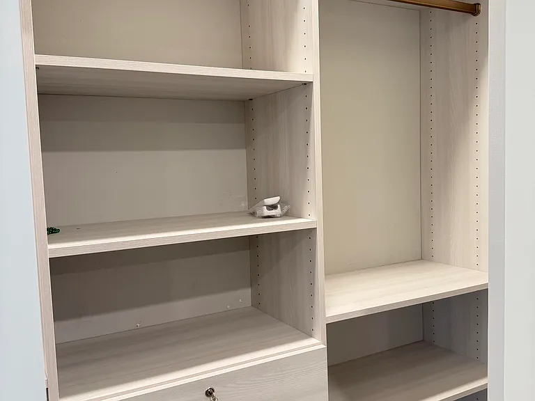 Master bedroom closets