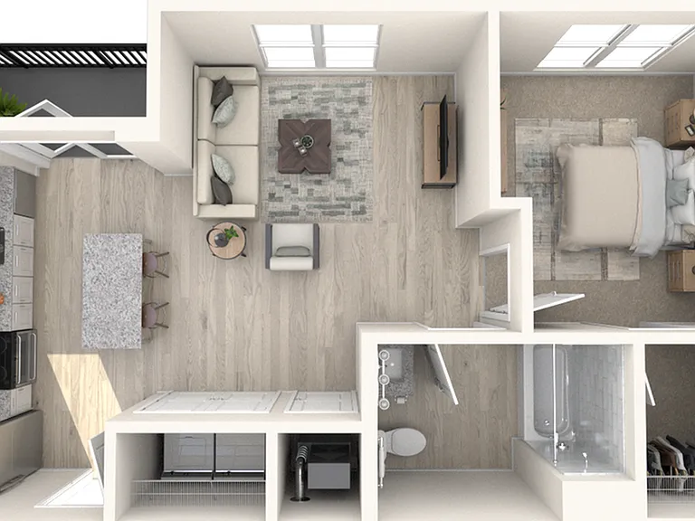 A2.1 | One Bedroom, One Bathroom A2.1 | One Bedroom, One Bathroom