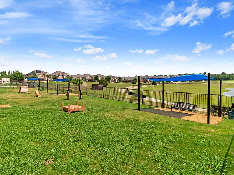 Abundant bark park for playtime.