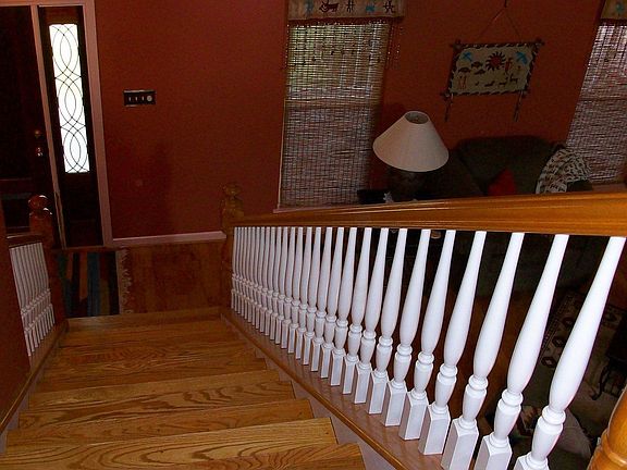 Stairs and front door