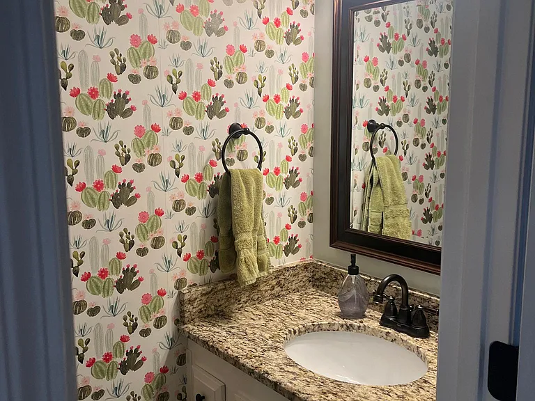 Downstairs half-bath.