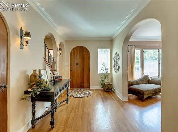 Foyer opens to living room