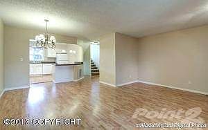 Large living, open to kitchen and dining