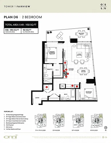 Floor plan Fairview D6