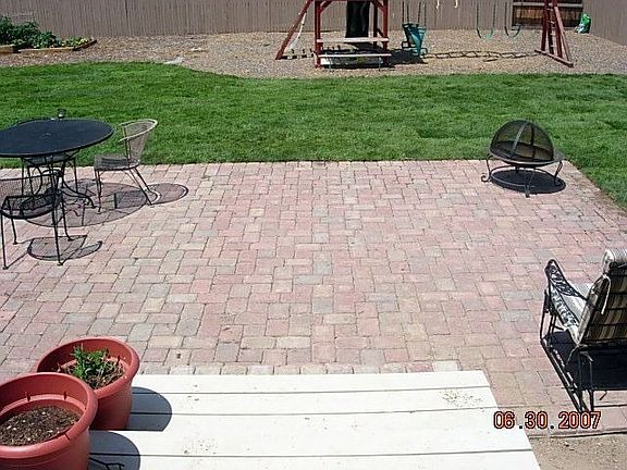 Plaza stone patio
