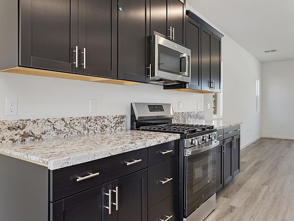 Kitchen with granite countertops