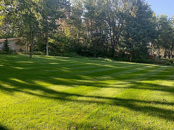 Well manicured lawn
