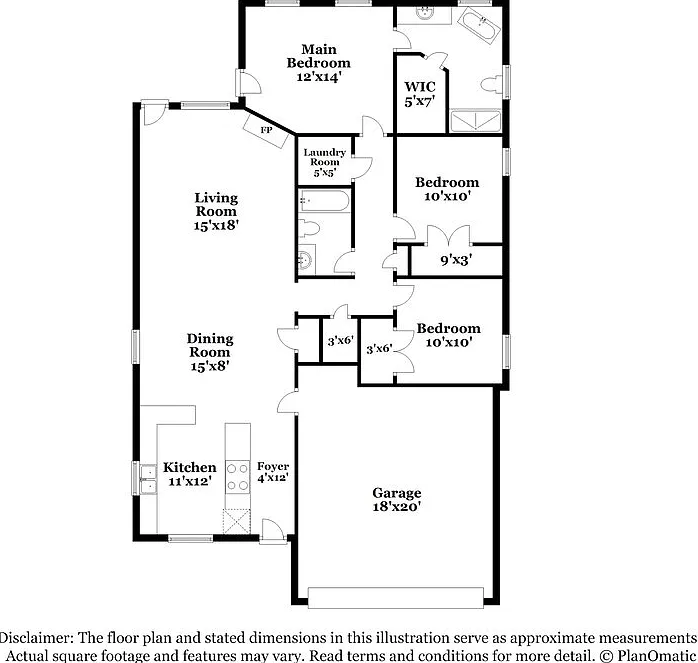 3 bed, 2.0 bath, 1431 sqft, $1,740 — Photo 2