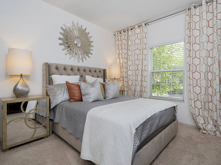 Step into a serene bedroom designed for comfort and relaxation, featuring thoughtful design touches that elevate your everyday living.