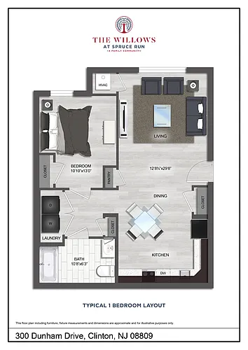 Floor plan 1 Bedroom