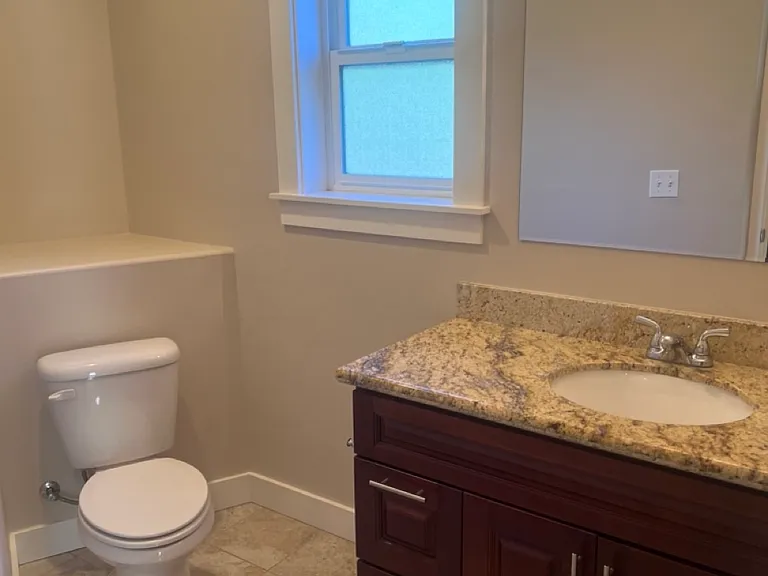 Large 1/2 bath on main level.