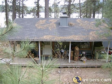 looking down at guest house