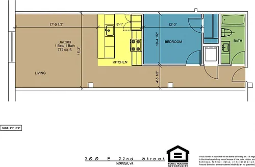 Floor plan 203
