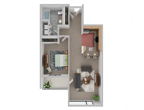 Floor plan 1B-2