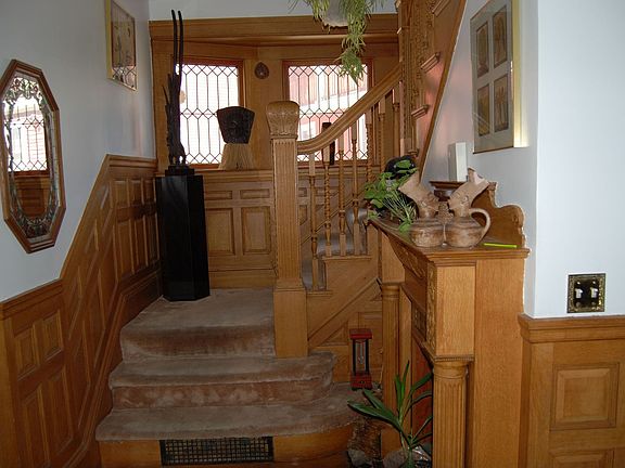 Natural Wood Staircase