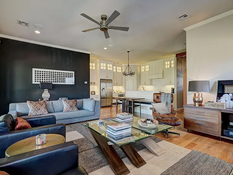 Warm and rich interior spaces.