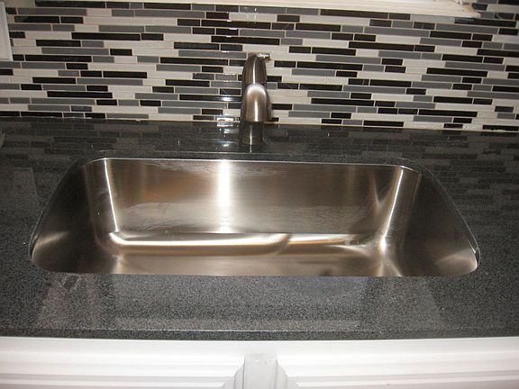New sink a back splash
