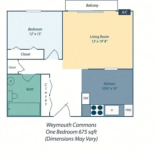 Floor plan One Bedroom