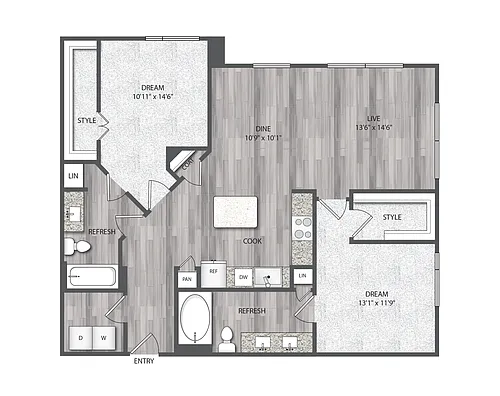 Floor plan B51