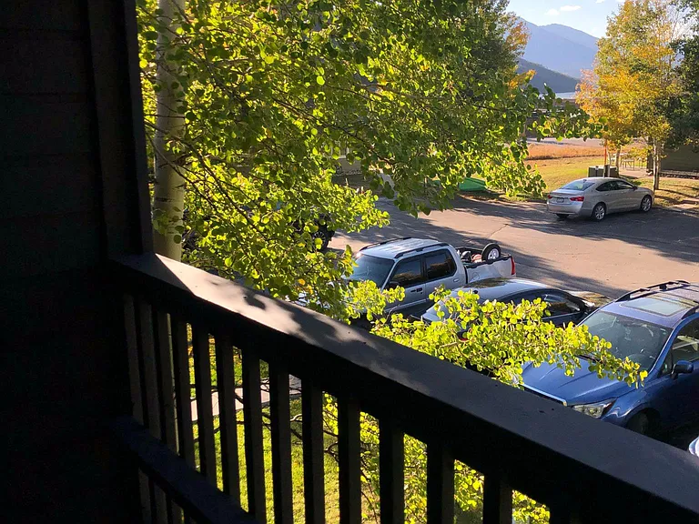 view from balcony