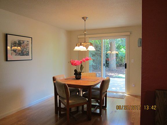 Dining room looking out back