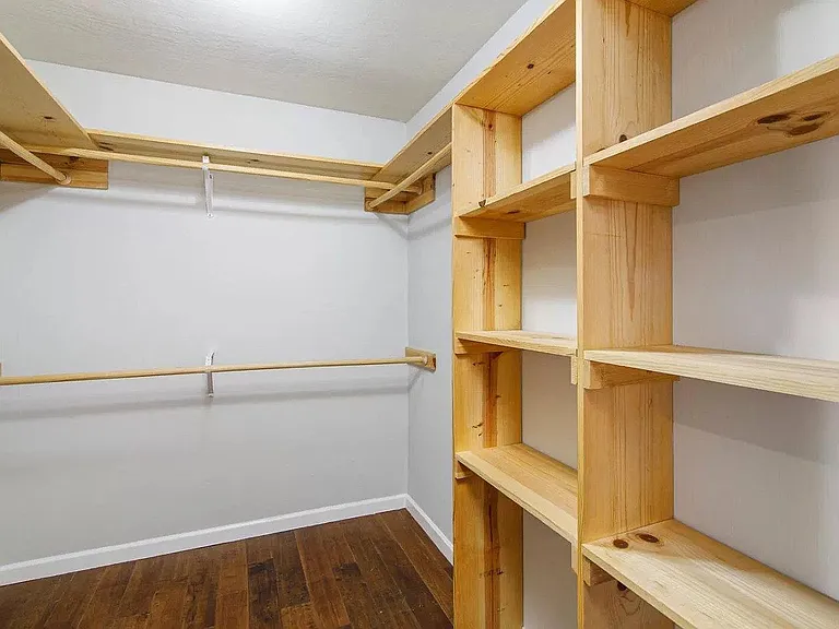 Closet in the master bedroom