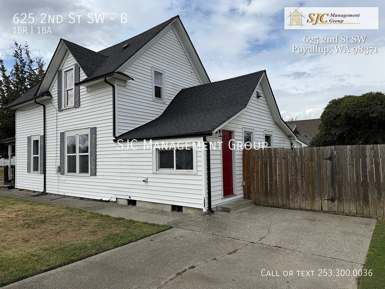 Downtown Puyallup Duplex- 1 Bed/1 Bath Side #B — Photo 1