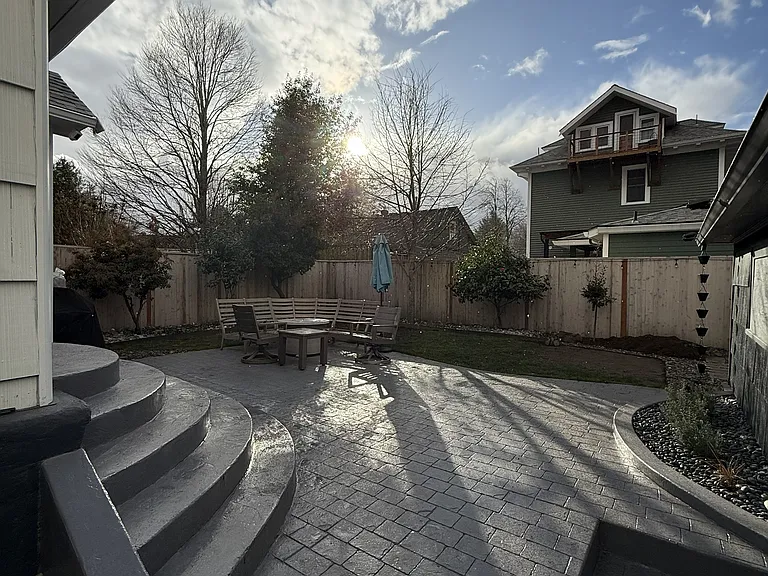Backyard patio