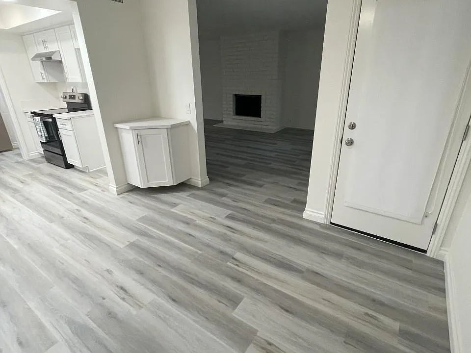 Kitchen to dining to living