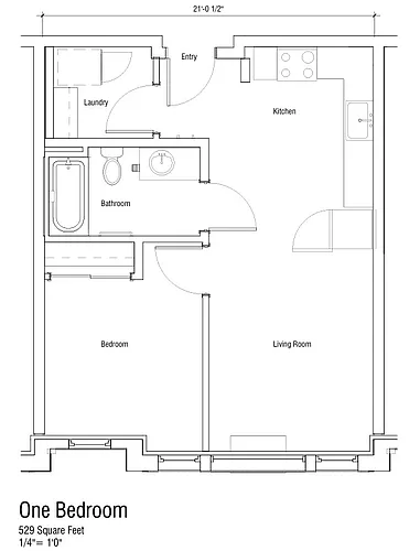 Floor plan 1X1