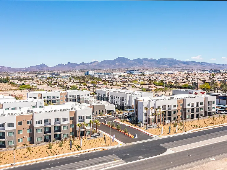 Aerial view of community