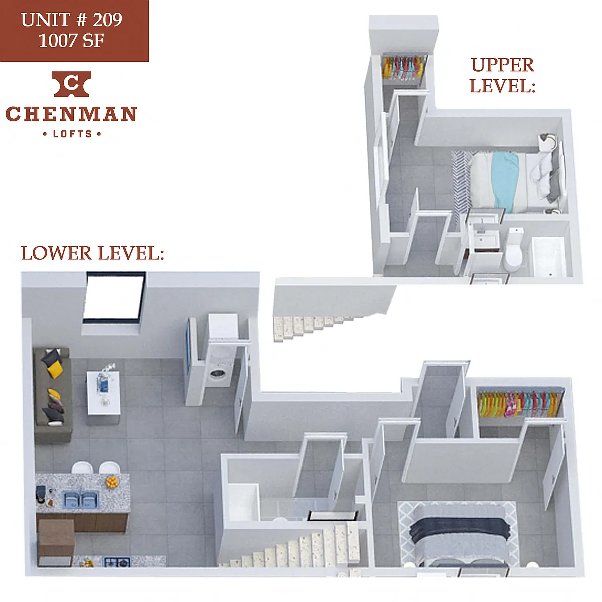 Floor plan Chenman Lofts 209