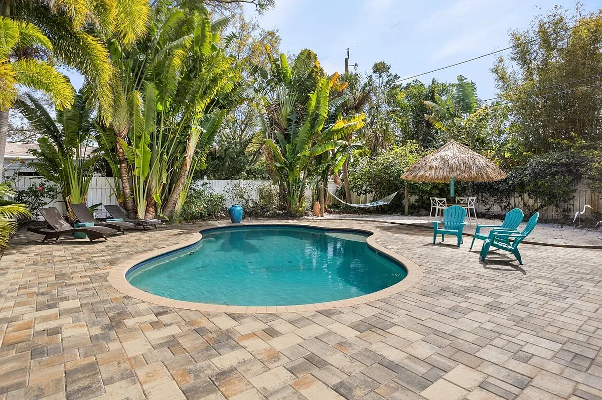 Pool deck looking out from the main house - 6220 3rd Ave N