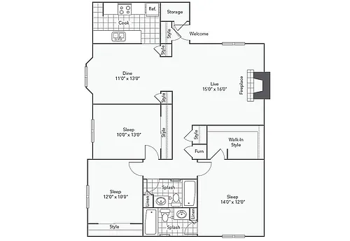 Floor plan C2