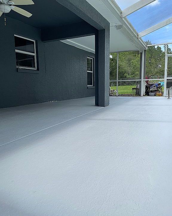 Pool deck , new paint 2021
