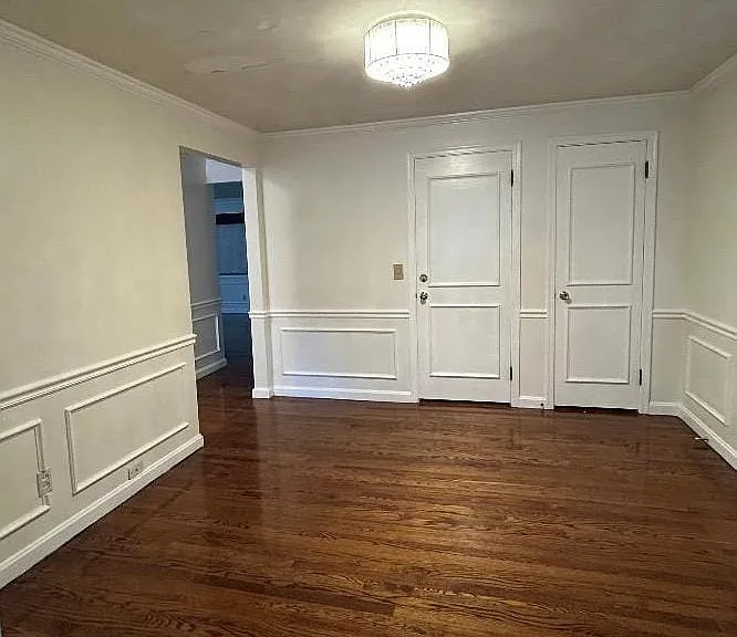 Formal dining room has hardwood floors, entry to hallway and a pantry!