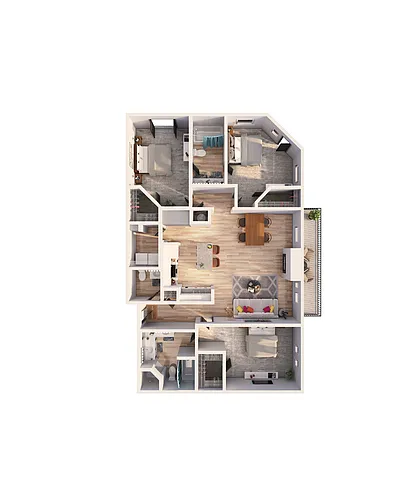 Floor plan C1 - Monte Carlo