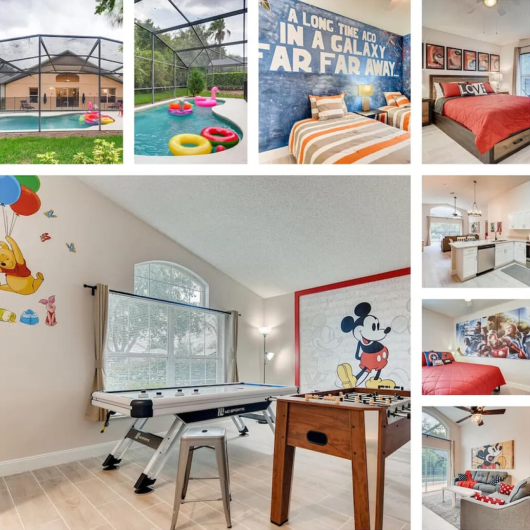 Charming Themed Fun House with Private Pool, Pet — Photo 3