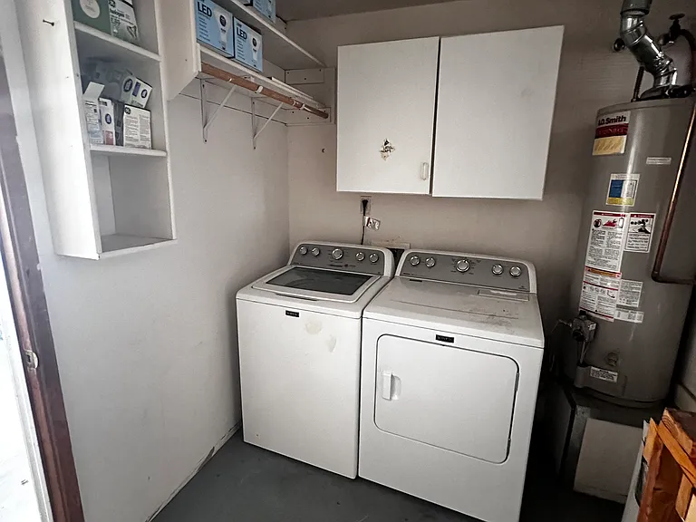 Washer and dryer included