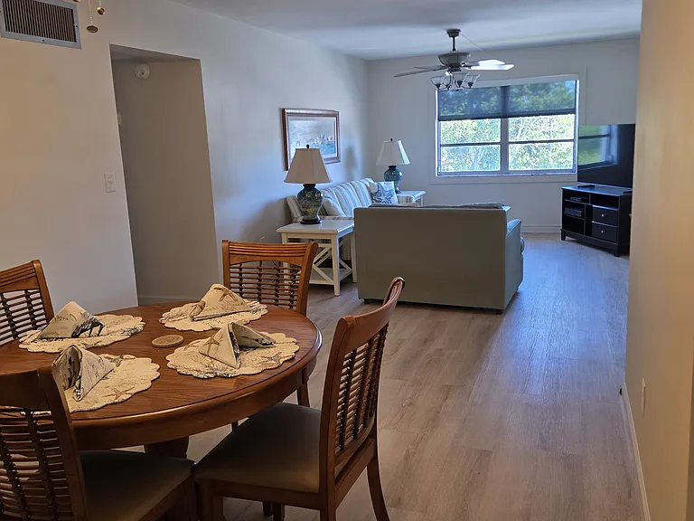 Dining and living room