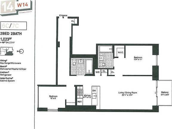 2nd image of 14 W 14th St APT 7C