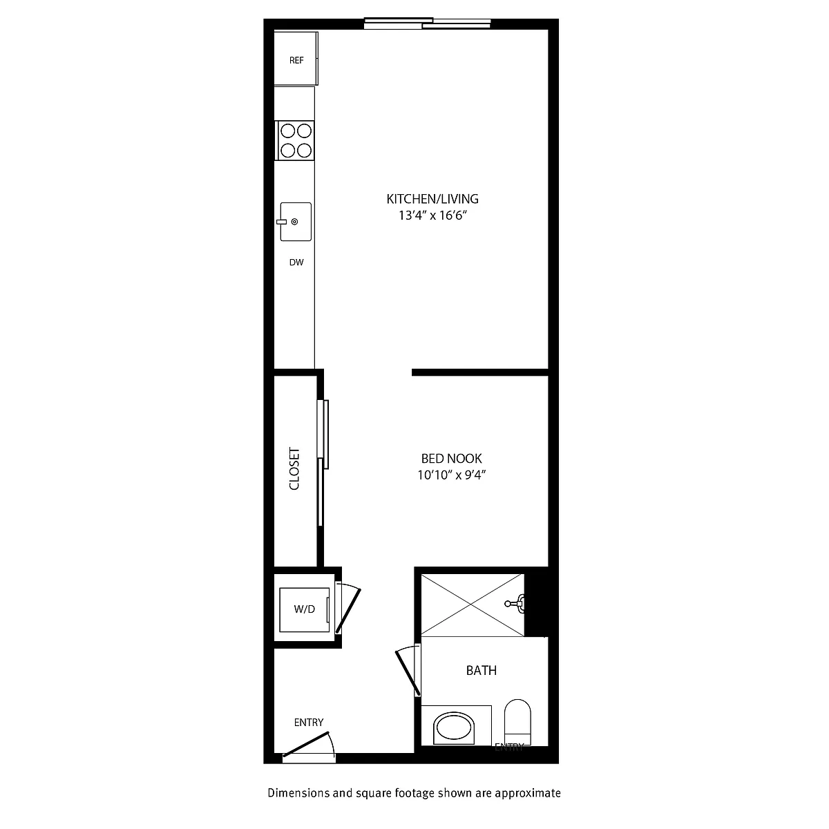 Floor plan Studio D