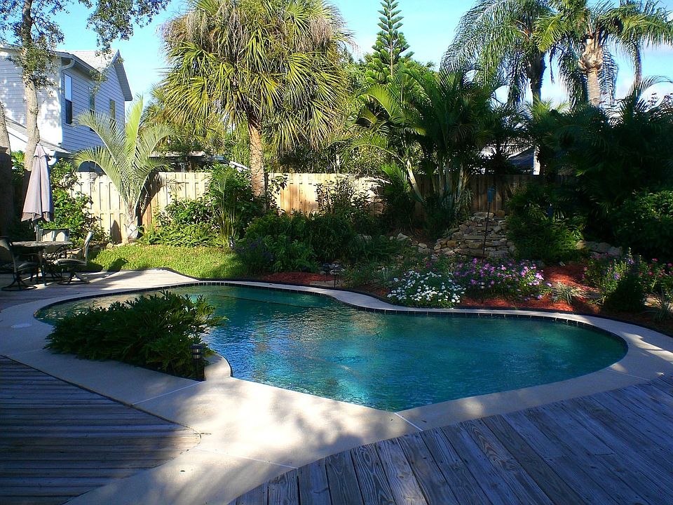 backyard, pool and deck