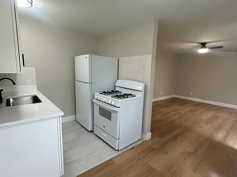 Kitchen area looking into Living Room