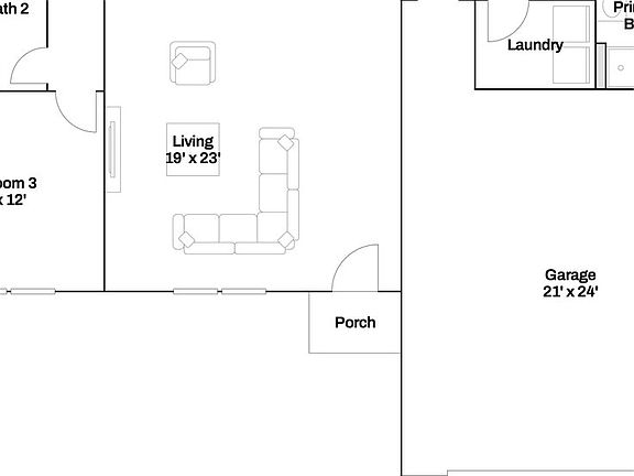 Optional Garage Extension